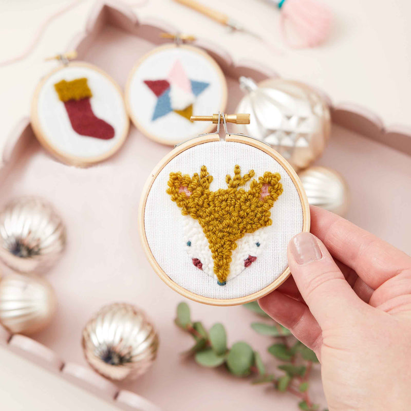 Punch Needle Festive Decorations (14th December)