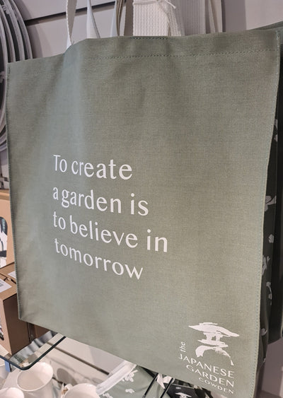 Japanese Garden Canvas Shopping Bag