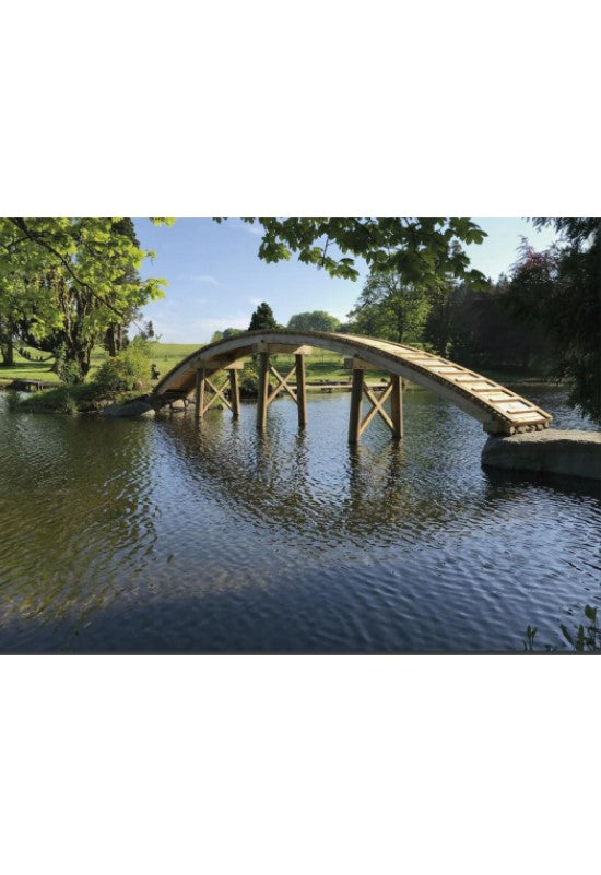 Cowden Garden Postcard - Arched Bridge